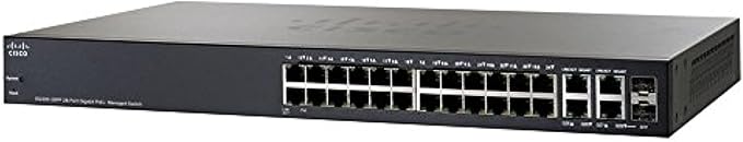 Cisco 28 Port Gigabit Poe Managed Switch (SG300-28pp-k9-EU)  (Refurbished)