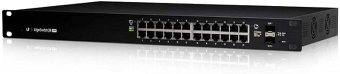 Ubiquiti Networks EdgeSwitch 24 250W (ES-24-250W) Managed PoE+ Gigabit Switch with SFP,Black  (Refurbished)