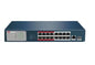 DS-3E0318P-E/M(C) 18-Port Unmanaged PoE Switch 16×10/100Mbps PoE Ports + 2×Gigabit Uplink, IEEE 802.3af/at PoE+, 130W PoE Budget, 300m Long-Range PoE, 6kV Surge Protection, Metal Housing, CCTV & IP Camera Network Switch Blue  (Refurbished)
