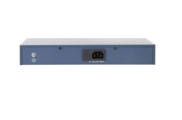 DS-3E0318P-E/M(C) 18-Port Unmanaged PoE Switch 16×10/100Mbps PoE Ports + 2×Gigabit Uplink, IEEE 802.3af/at PoE+, 130W PoE Budget, 300m Long-Range PoE, 6kV Surge Protection, Metal Housing, CCTV & IP Camera Network Switch Blue  (Refurbished)