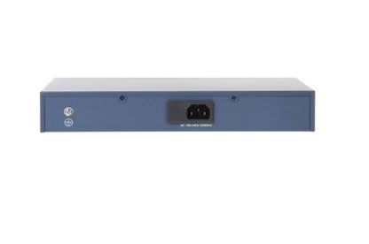DS-3E0318P-E/M(C) 18-Port Unmanaged PoE Switch 16×10/100Mbps PoE Ports + 2×Gigabit Uplink, IEEE 802.3af/at PoE+, 130W PoE Budget, 300m Long-Range PoE, 6kV Surge Protection, Metal Housing, CCTV & IP Camera Network Switch Blue  (Refurbished)